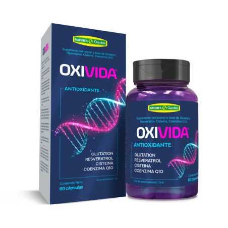 OXIVIDA A BASE DE GLUTATION, RESVERATROL CISTEÍNA COENZIMA Q10, SELENIO, ZINC Y VITAM