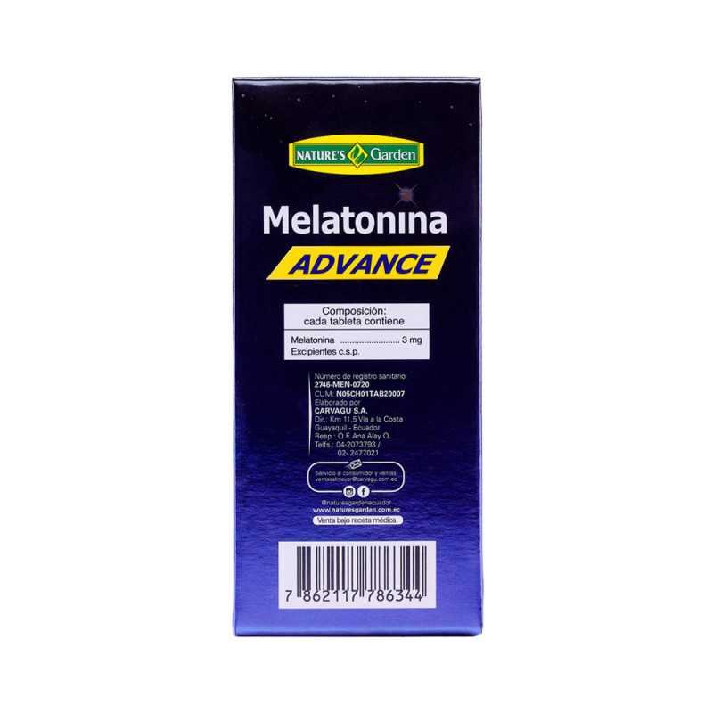 MELATONINA ADVANCE TABLETAS FRASCO X 60 U.