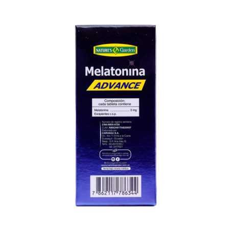MELATONINA ADVANCE TABLETAS FRASCO X 60 U.