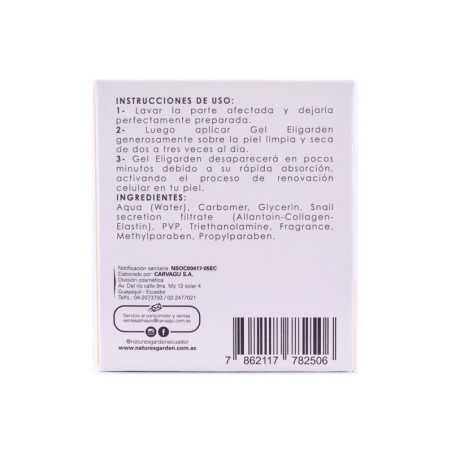 ELIGARDEN BABA DE CARACOL GEL FRASCO X 120 GR