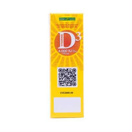 SUPLEMENTO NUTRICIONAL VITAMINA D3 TABLETA CAJA X 40 U