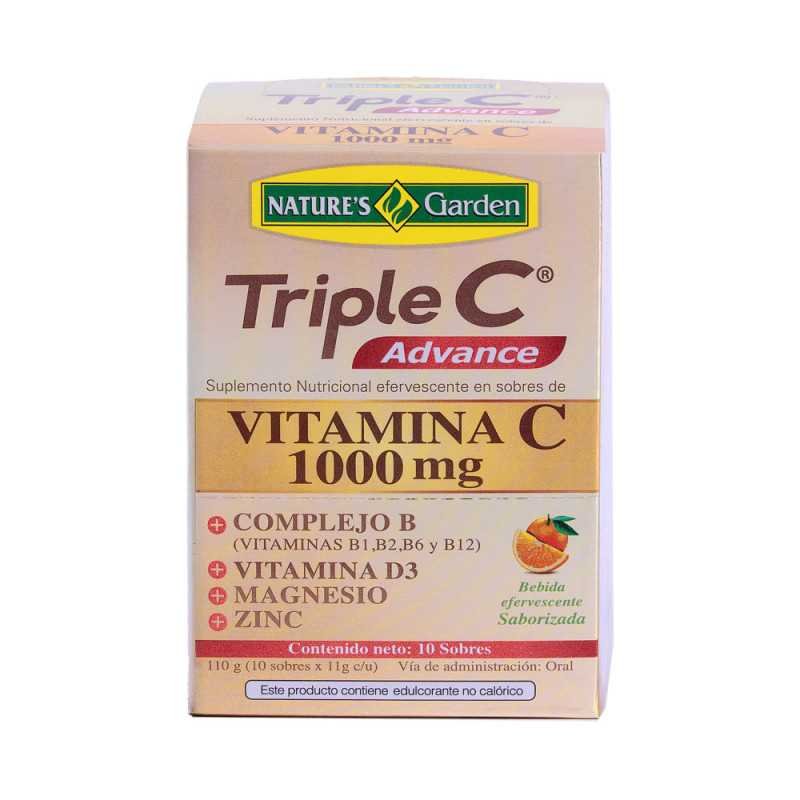 TRIPLE C ADVANCE SOBRES EFERVESCENTE CAJA X 10 U