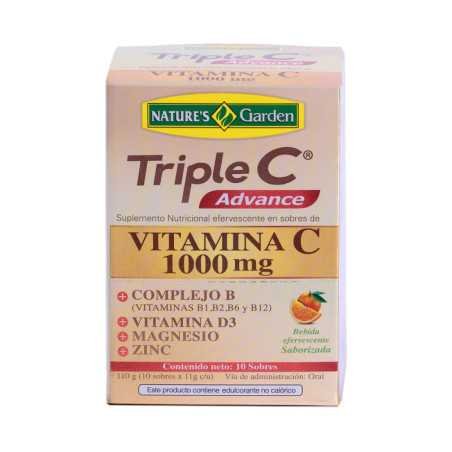 TRIPLE C ADVANCE SOBRES EFERVESCENTE CAJA X 10 U