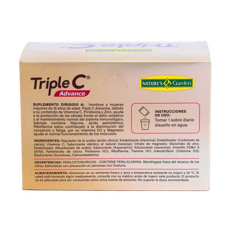 TRIPLE C ADVANCE SOBRES EFERVESCENTE TRIPLE C CAJA X 20 U
