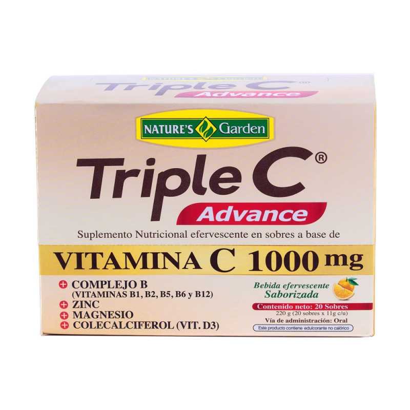 TRIPLE C ADVANCE SOBRES EFERVESCENTE TRIPLE C CAJA X 20 U