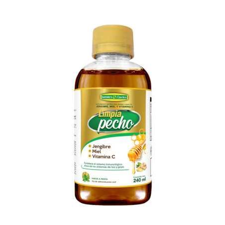 LIMPIA PECHO JARABE A BASE DE JENGIBRE, MIEL Y VITAMINA C FRASCO 240 ML 