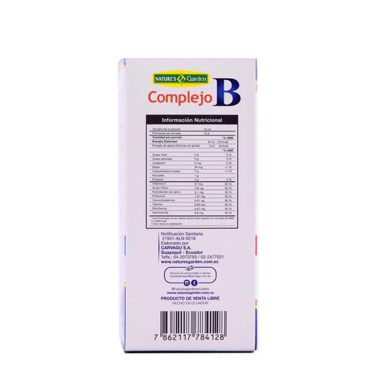COMPLEJO B ACIDO FOLICO VITAMINA C BEBIBLE FRASCO X 120 ML