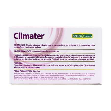 CLIMATER CAPSULA CAJA X 4 BLISTER X 10 U.