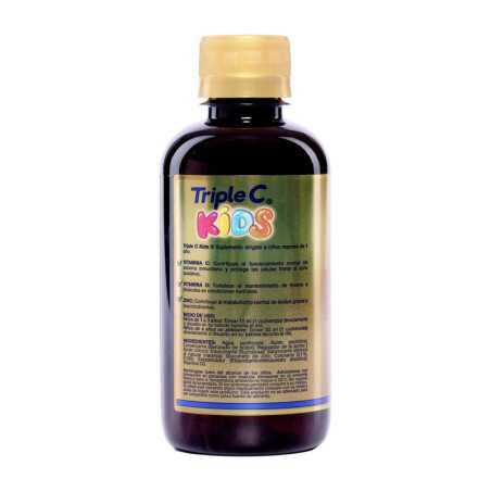 TRIPLE C KIDS JARABE DE VITAMINA C 500 MG , VITAMINA D3 Y ZINC FRASCO X 240 ML